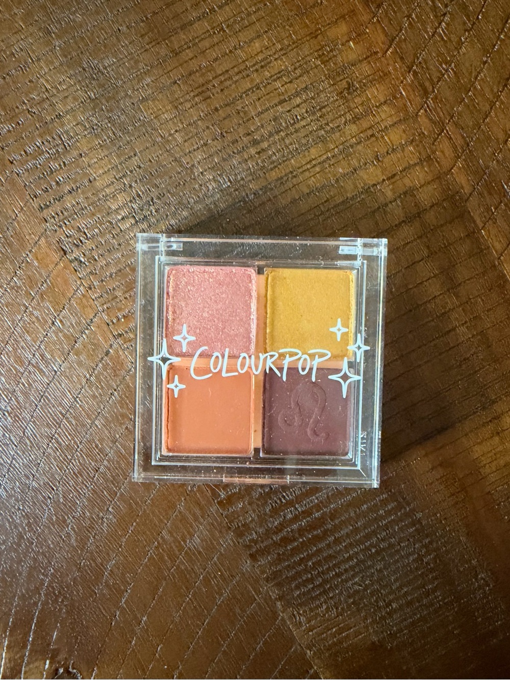 ColourPop Quad Eyeshadow - Peach, Gold, Orange, Mauve Brown